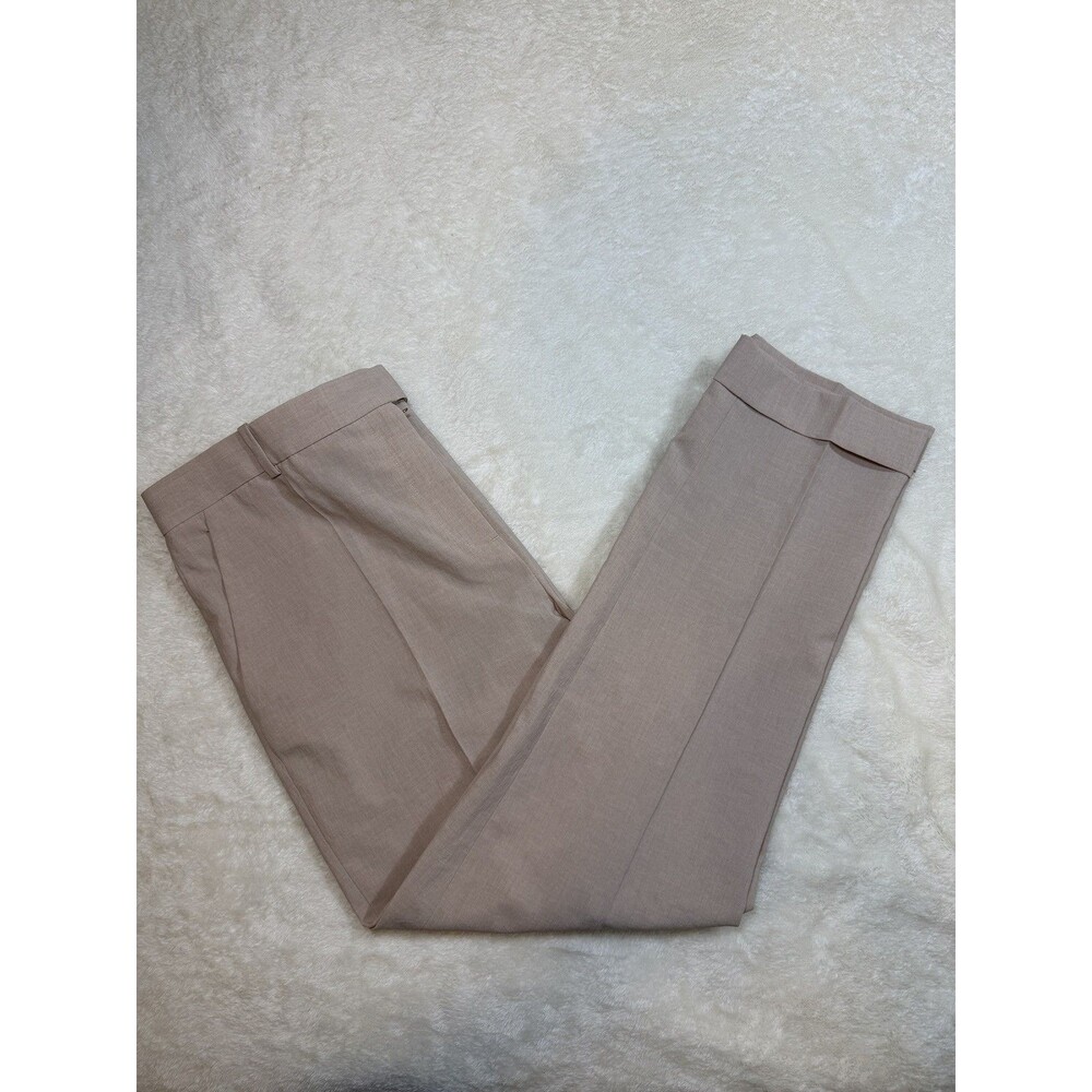 COS women’s Linen Pants straight Leg rose beige Womens Size 8